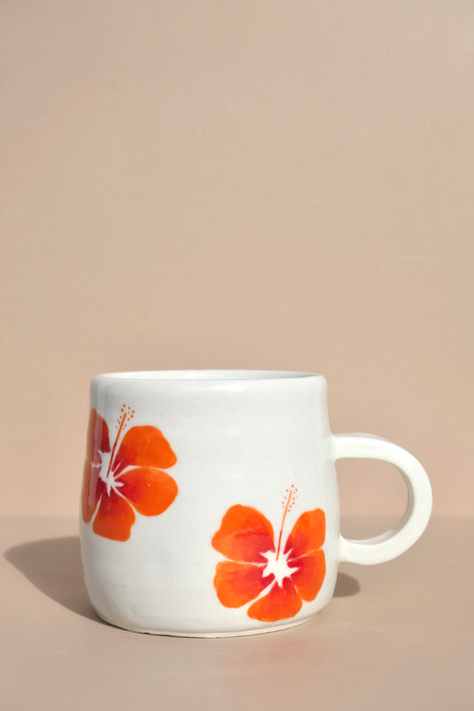 Orange hibiscus